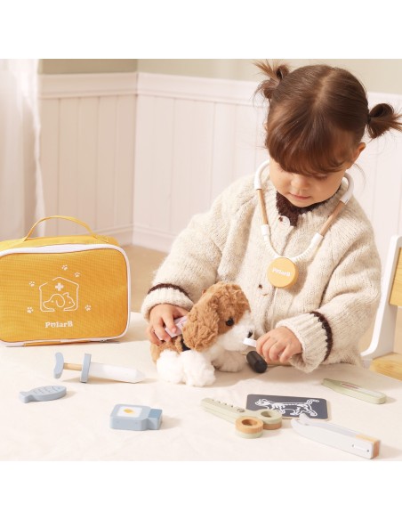 Set Kleiner Tierarzt in PolarB-Tasche Viga – Medizin-Accessoires 12-tlg.