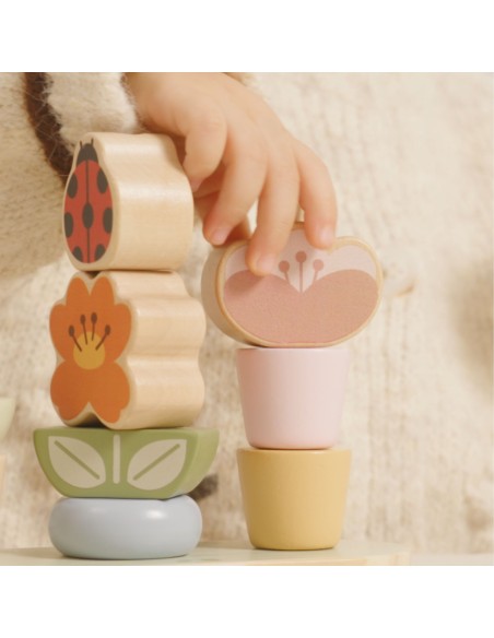 Wooden Garden Puzzle Flower Sorter VIGA - Educational Game 12m+