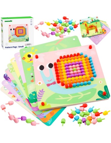 Pin Puzzle Mosaic Creative Game for Kids Tooky Toy