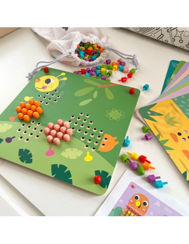 Pin Puzzle Mosaic Creative Game for Kids Tooky Toy