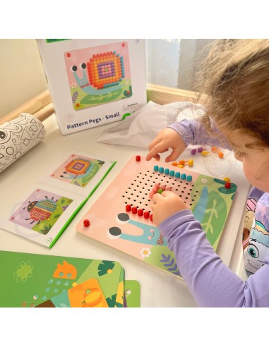 Pin Puzzle Mosaic Creative Game for Kids Tooky Toy