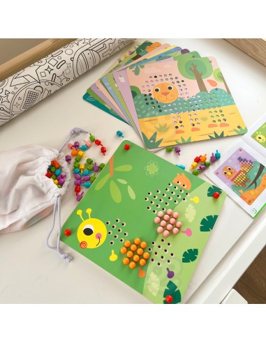 Pin Puzzle Mosaic Creative Game for Kids Tooky Toy