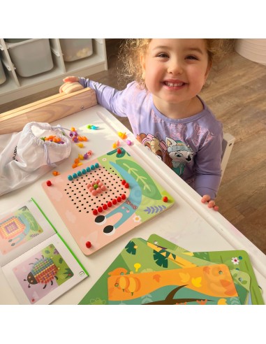 Steckspiel mit Pins – Mosaik, Kreativspiel für Kinder von Tooky Toy