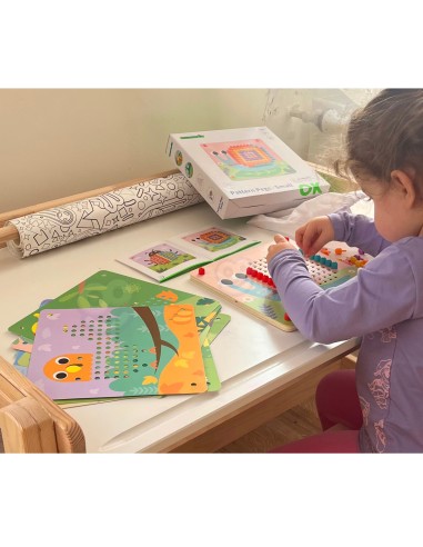 Pin Puzzle Mosaic Creative Game for Kids Tooky Toy