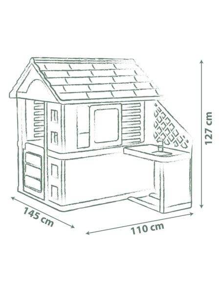 PRETTY house with SMOBY kitchen - creative fun and safety in the garden