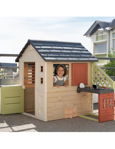 Smoby Nature House with kitchen + 17 accessories for children