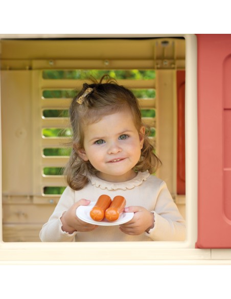 Smoby Nature House with kitchen + 17 accessories for children