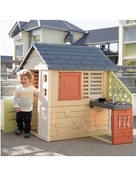 Smoby Nature House with kitchen + 17 accessories for children