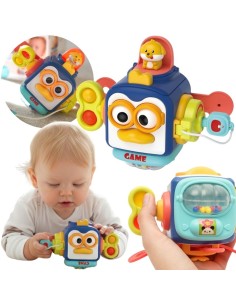 WOOPIE Pingwinek Montessori Piłka Sensoryczna 6w1 - Zabawka edukacyjna