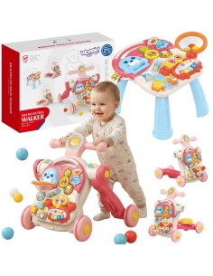 WOOPIE BABY 4in1: stumtuvas, vaikštynė, staliukas, paspirtukas, dviratukas