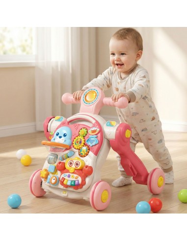 WOOPIE BABY 4in1: stumtuvas, vaikštynė, staliukas, paspirtukas, dviratukas