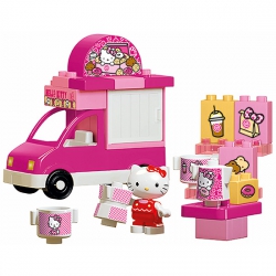 BIG Bloxx Klocki Hello Kitty Samochód Lodziarnia + figurka (26 el.)