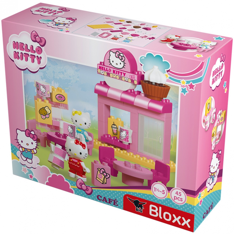 Klocki Big Bloxx Hello Kitty Kawiarnia + 2 figurki 45 elem.