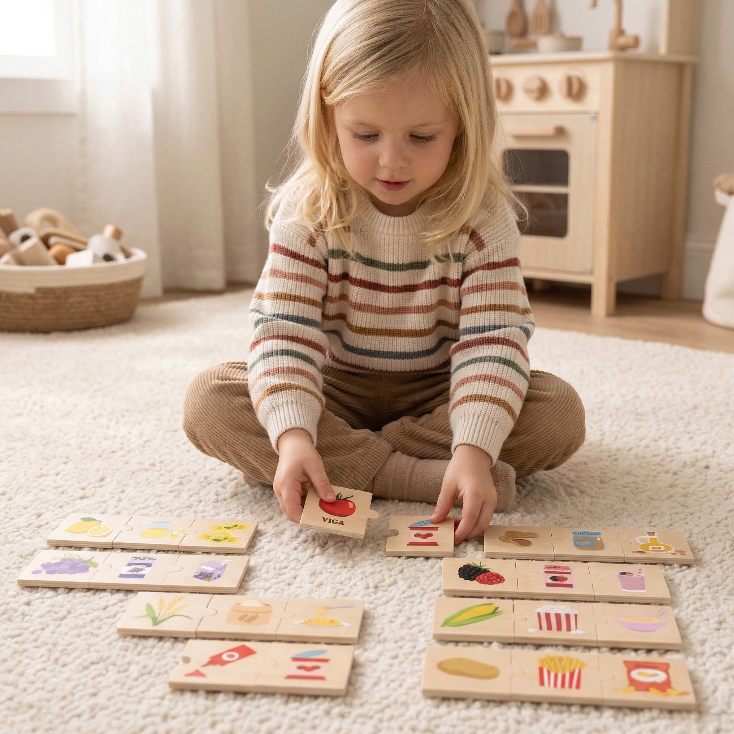 Zestaw puzzli odkrywaj związki między naturą a jedzeniem - 19 z 21