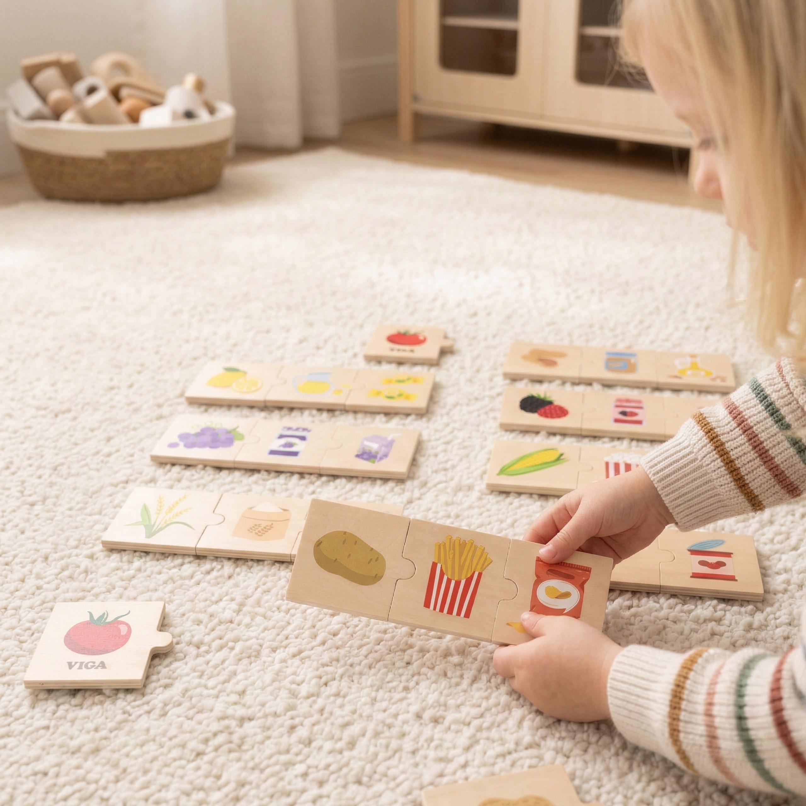 Zestaw puzzli odkrywaj związki między naturą a jedzeniem - 20 z 21