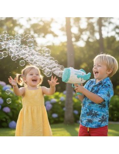 WOOPIE Pistolet do Robienia Baniek Mydlanych 91 Otworów Niebieski 2