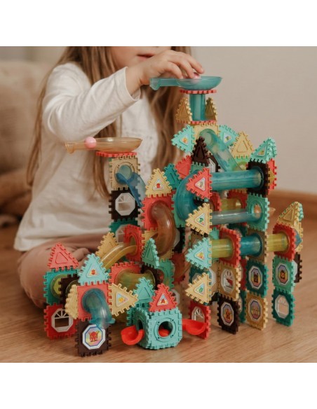 WOOPIE 3D Construction Blocks 228pcs - Educational Ball Track