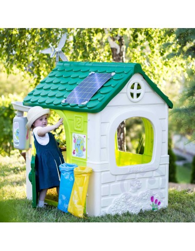 FEBER Gartenhaus Eco mit Futterstelle und Solarplatte
