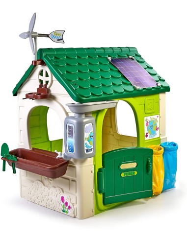 FEBER Gartenhaus Eco mit Futterstelle und Solarplatte