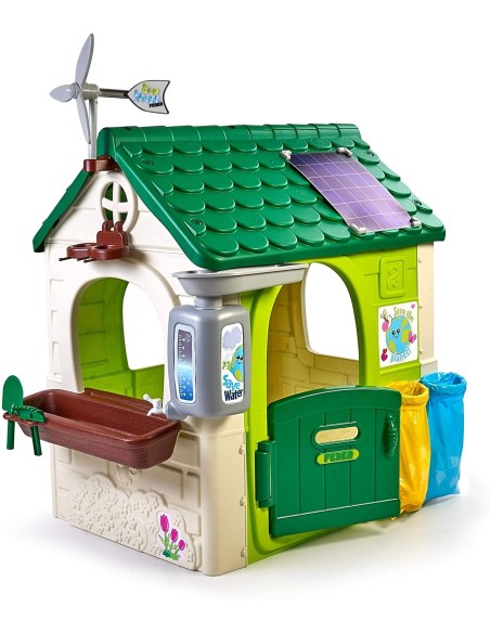 FEBER Gartenhaus Eco mit Futterstelle und Solarplatte