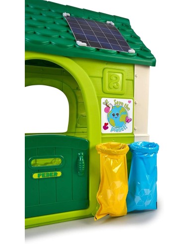 FEBER Gartenhaus Eco mit Futterstelle und Solarplatte