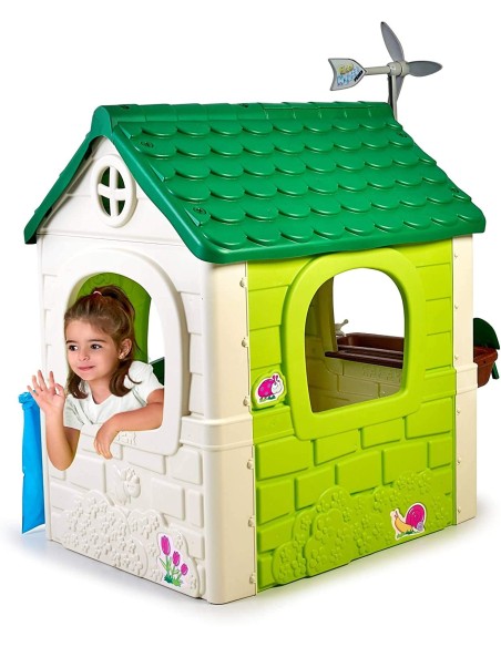 FEBER Gartenhaus Eco mit Futterstelle und Solarplatte