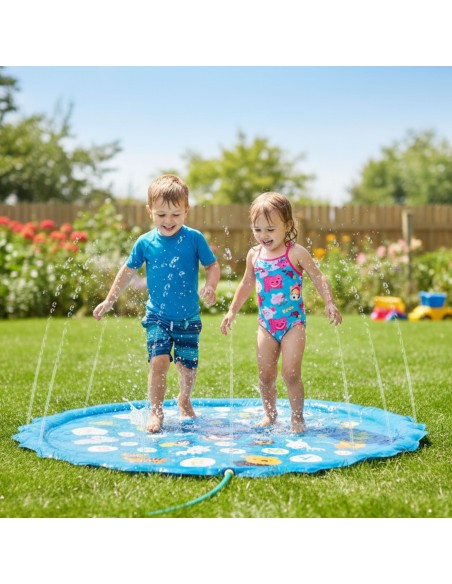 WOOPIE Water Fountain Mat with Sprinkler - Perfect for Summer