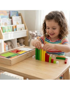 Drewniane Patyczki Edukacyjne VIGA – Klocki Cuisenaire'a 2