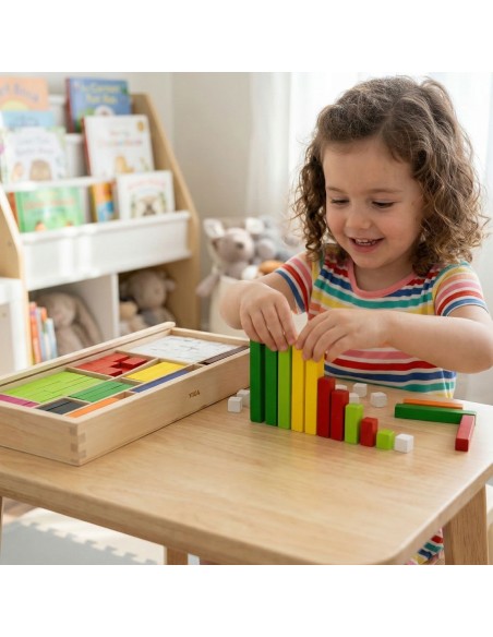 VIGA Holz Lernstäbchen: Cuisenaire-Bausteine
