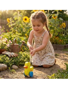 VIGA Drewniany Pchacz Kaczuszka – Radość w każdej zabawie! 2