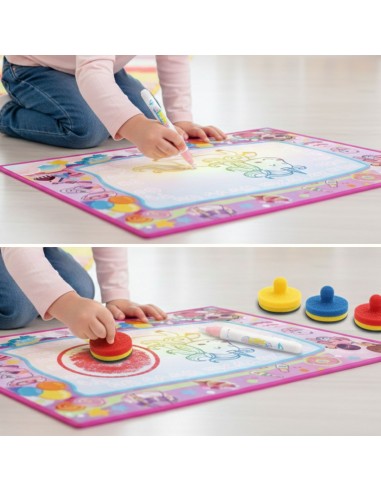 Magical 2-in-1 glowing water mat | Drawing with light and water 100x70 cm