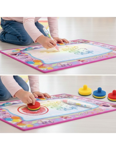 Magical 2-in-1 glowing water mat | Drawing with light and water 100x70 cm