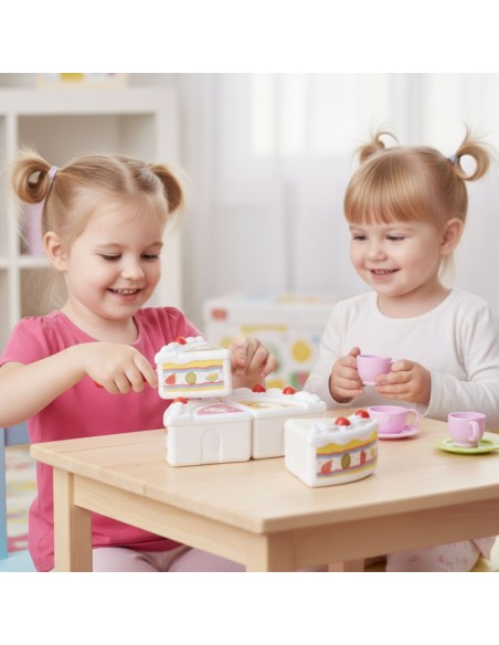 WOOPIE gimtadienio tortas su vaisiais pjaustymui ir saldumynais