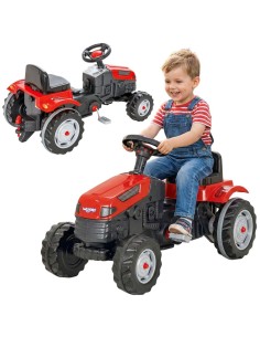WOOPIE traktorius pedalais Farmer GoTrac – tylūs ratai vaikams