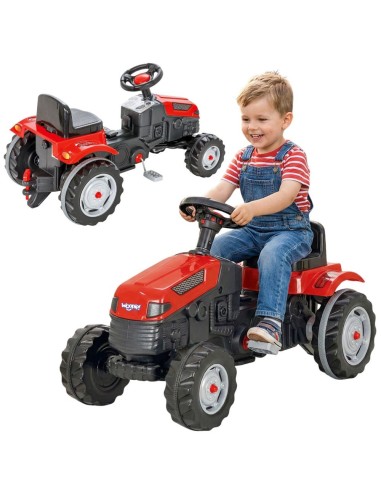 WOOPIE traktorius pedalais Farmer GoTrac – tylūs ratai vaikams