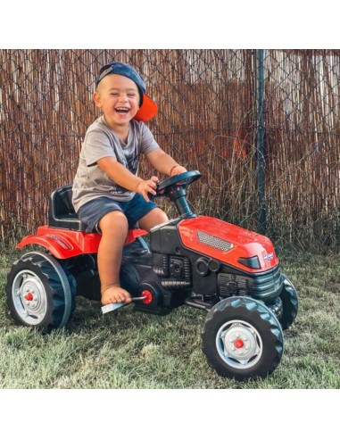 WOOPIE traktorius pedalais Farmer GoTrac – tylūs ratai vaikams