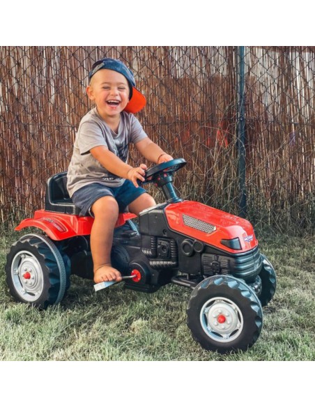 WOOPIE traktorius pedalais Farmer GoTrac – tylūs ratai vaikams