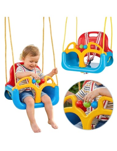 WOOPIE Swing 3 in 1 Blue - Comfort and Fun for Children