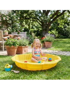 WOOPIE Sandkasten Muschel Gelb 2in1 – Trockenes Becken 1 Stk. 2