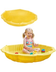 WOOPIE Sandkasten Muschel Gelb 2in1 – Trockenes Becken 1 Stk.