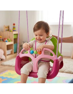 Huśtawka WOOPIE 3w1 Różowa - Zabawa i Komfort dla Malucha 2