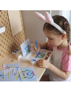 Tablica Magnetyczna Mozaika Królik WOOPIE - Edukacyjna Zabawka 2