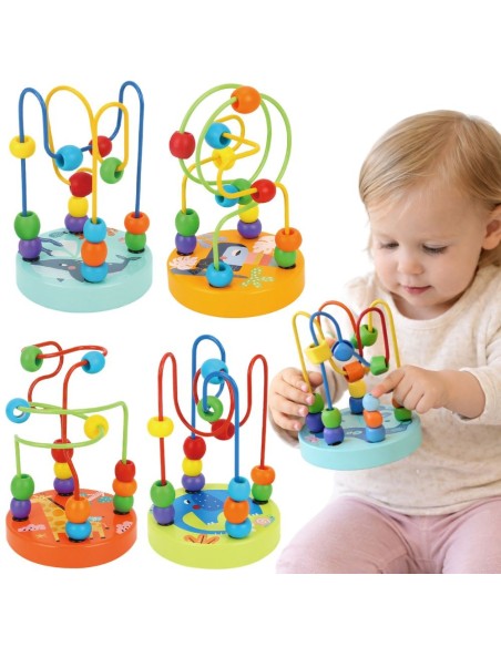 TOOKY TOY medinė motorinė kilpa – edukacinis pervertas