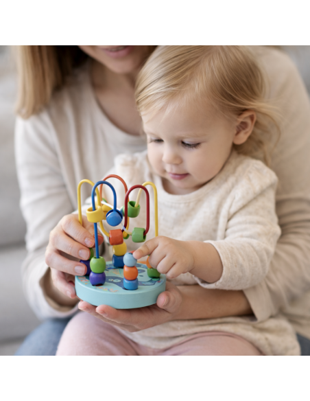 TOOKY TOY medinė motorinė kilpa – edukacinis pervertas