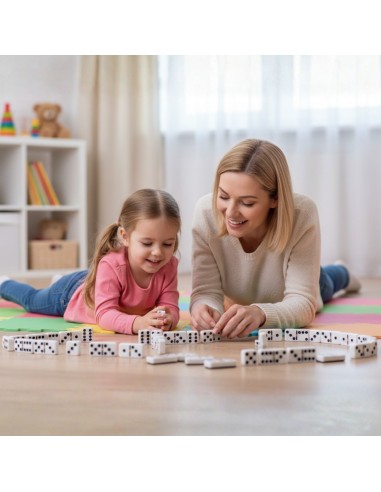 Domino edukacinis loginis šeimos žaidimas metalinėje dėžutėje - Woopie