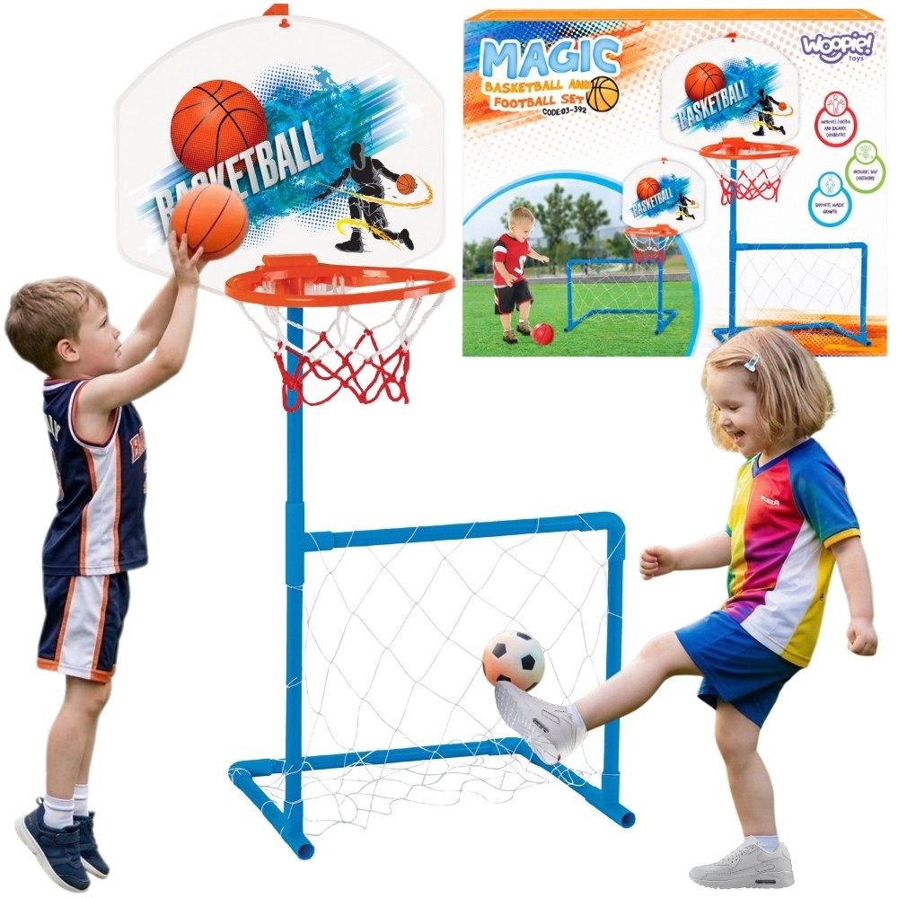 WOOPIE 2-i-1 Basketkorg med bollset