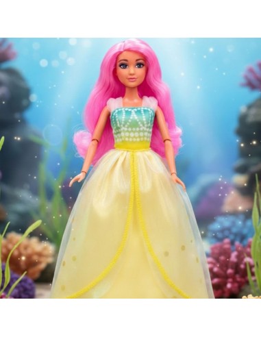 Princess Lily Woopie doll – pink hair and sparkly dress