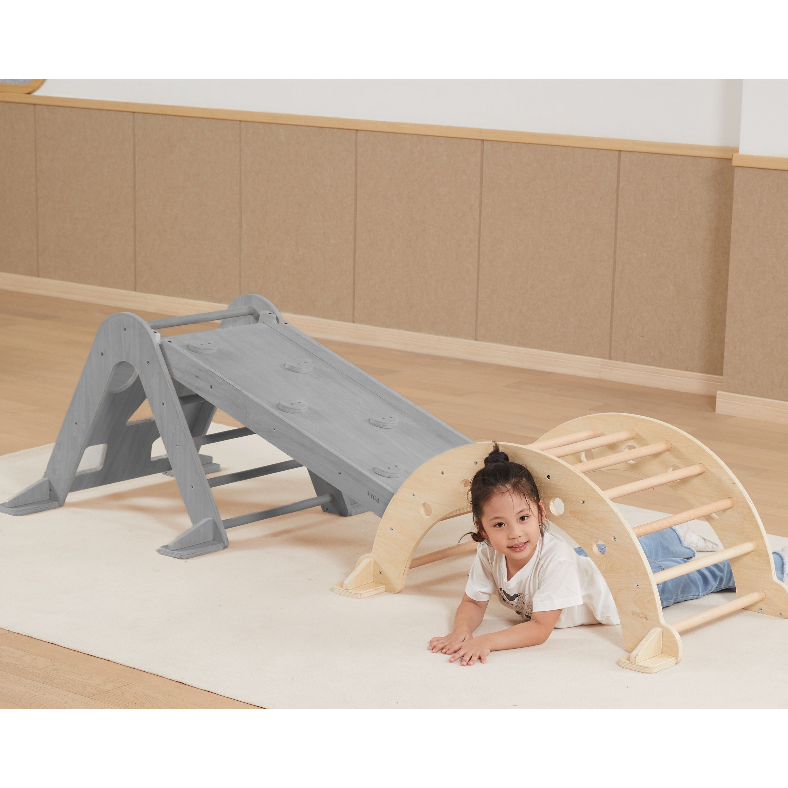 Drewniany bujak naturalny montessori - 27 z 36