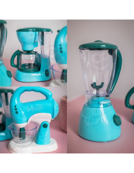 WOOPIE Haushaltsgeräte-Set 3in1 für Kinder - Mixer, Blender, Küchenroboter