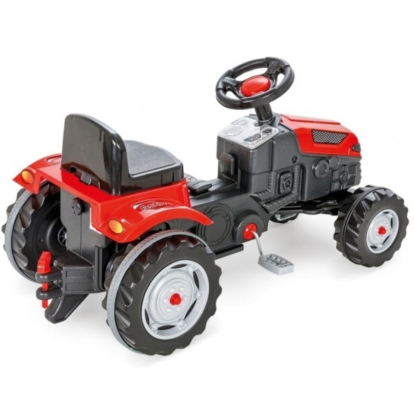 Traktor na pedały farmer gotrac maxi z przyczepą ciche koła